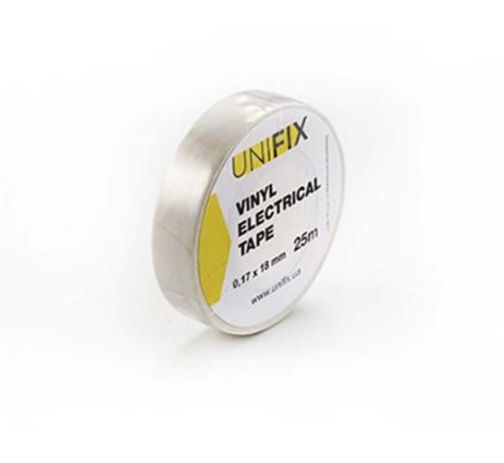 Ізолента UNIFIX (біла) 0,17 мм*18мм*20м 